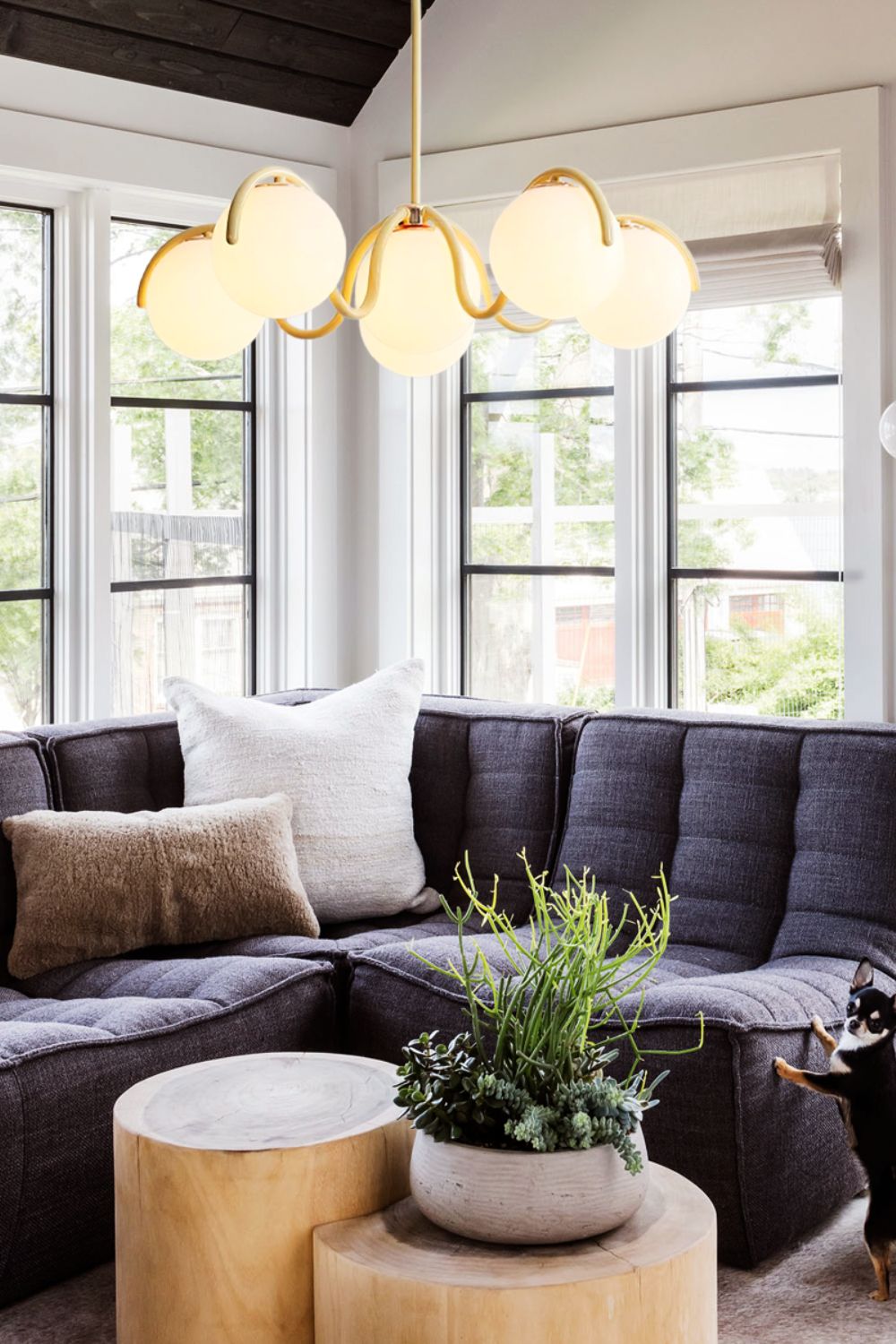 Arc Glow Orb Chandelier - view 6 | everlamps