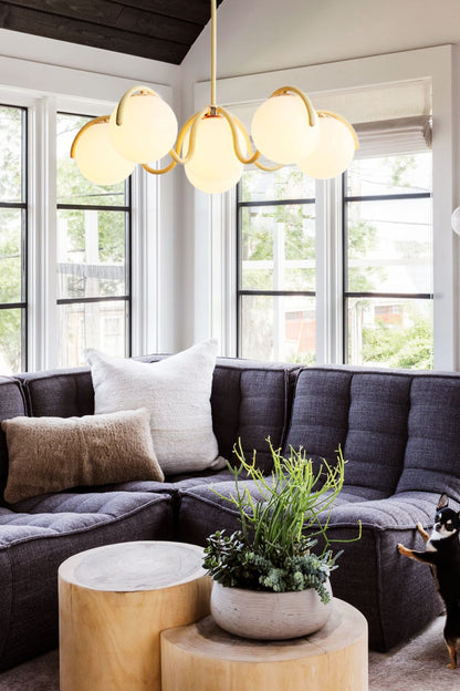 Arc Glow Orb Chandelier - view 6 | everlamps