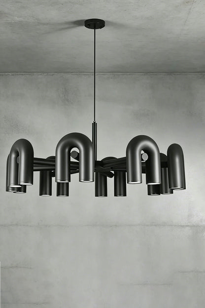 Arcade Polymer Chandelier - view 16 | everlamps