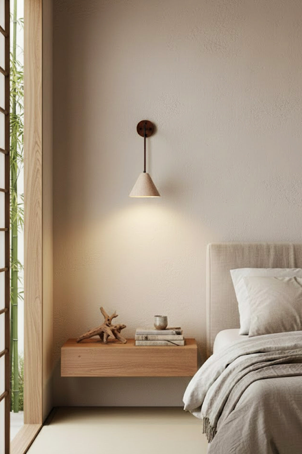 Arched Travertine Wall Light - view 7 | everlamps