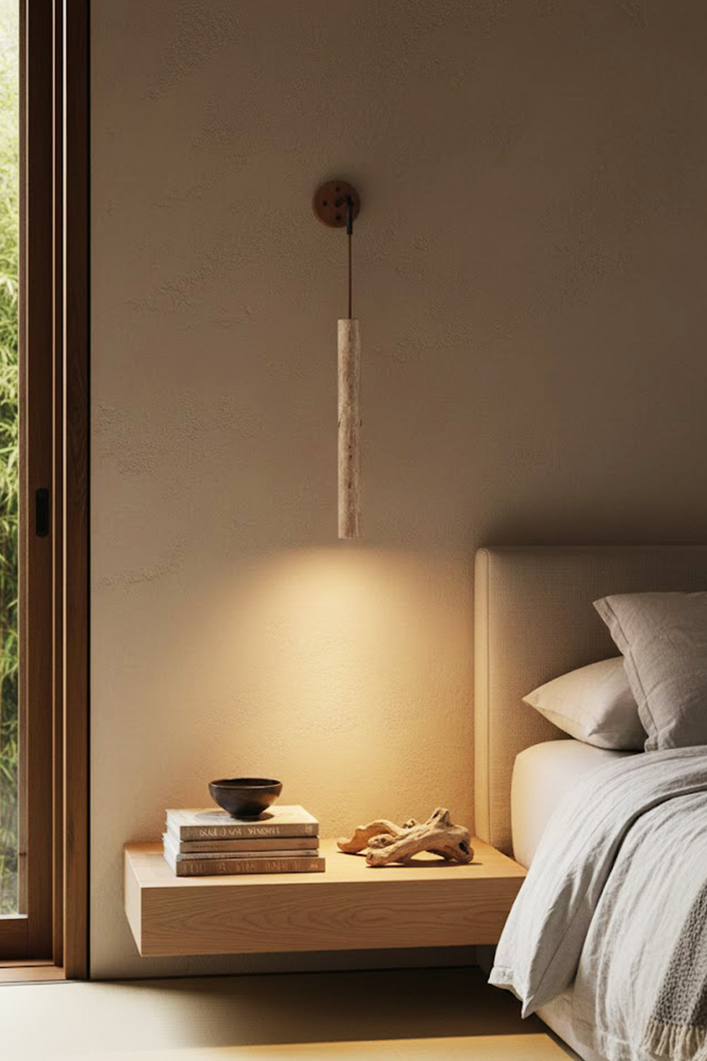 Arched Travertine Wall Light - view 10 | everlamps