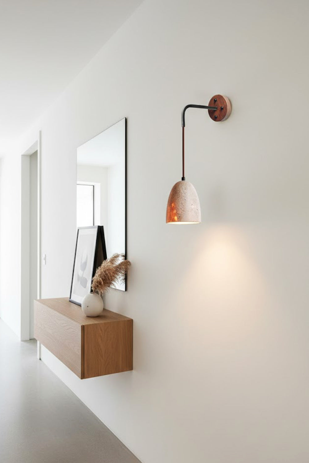Arched Travertine Wall Light - view 9 | everlamps