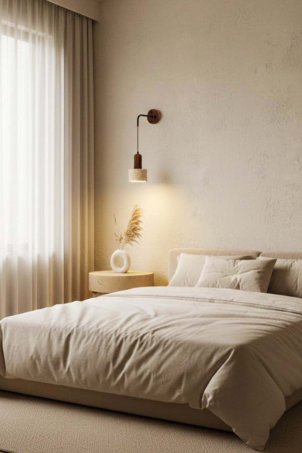 Arched Travertine Wall Light - view 3 | everlamps