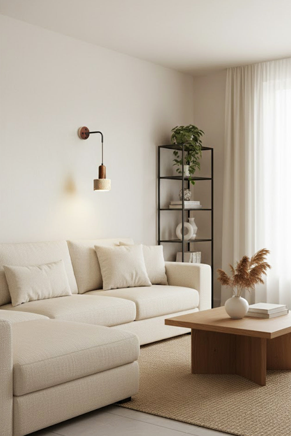 Arched Travertine Wall Light - view 5 | everlamps