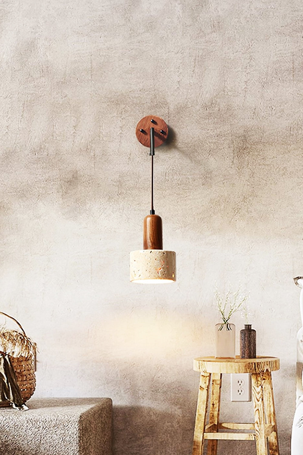 Arched Travertine Wall Light - view 18 | everlamps