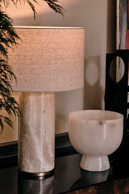 Aria Stone Table Lamp - view 5 | everlamps
