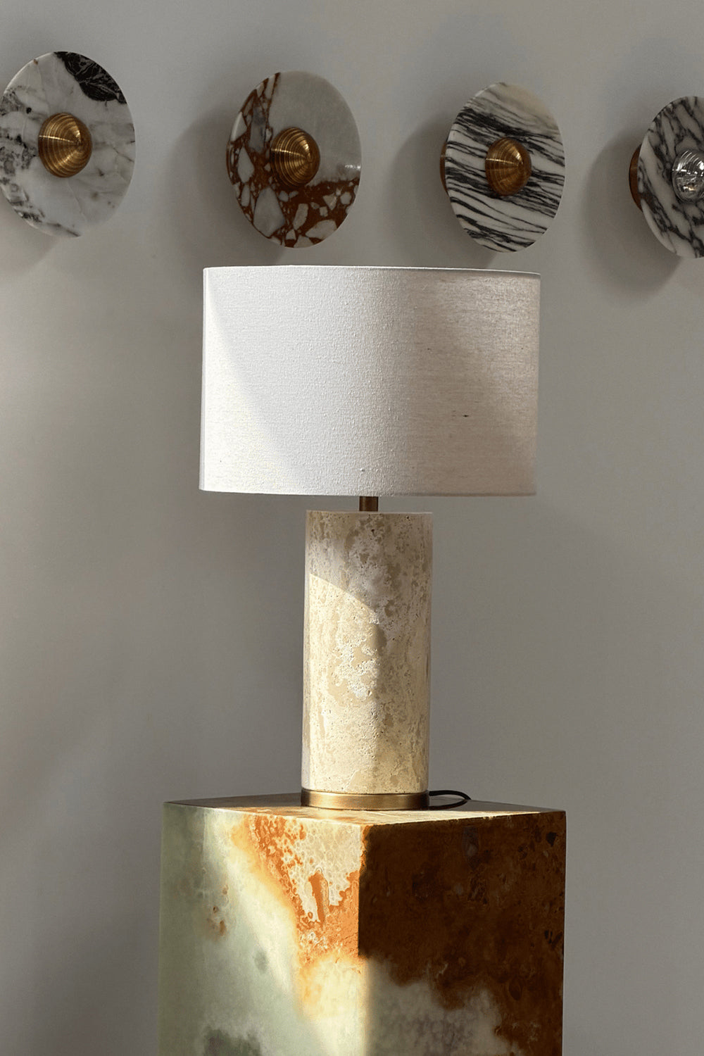 Aria Stone Table Lamp - view 9 | everlamps