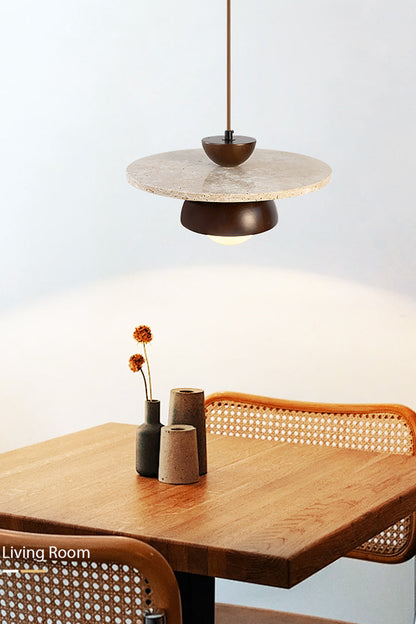 Arlo Travertine Pendant Light - view 7 | everlamps
