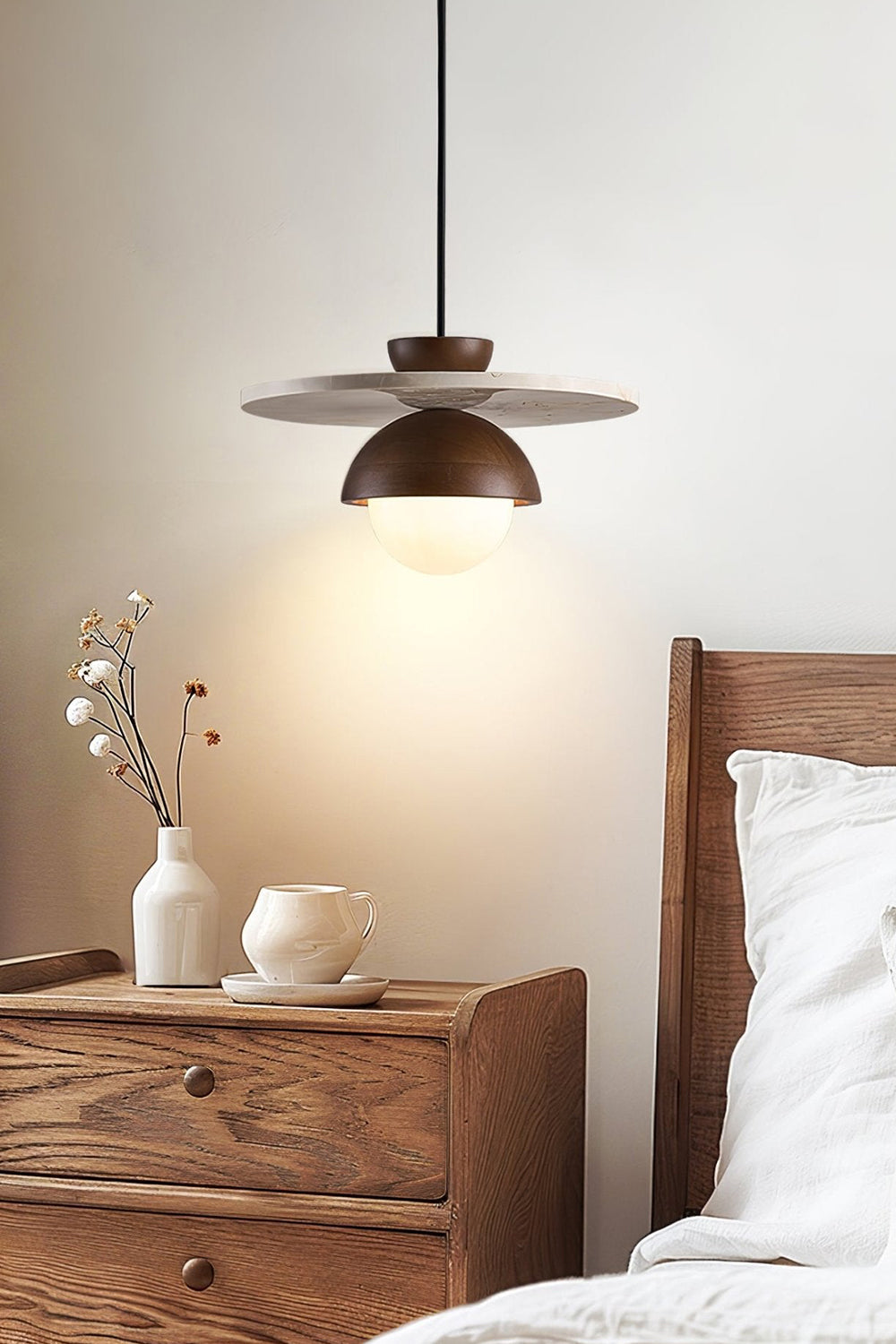 Arlo Travertine Pendant Light - view 11 | everlamps