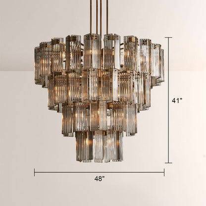 Delsia Glass Round Chandelier 48"D