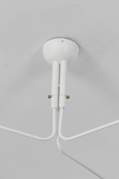 3-arm black articulated spider ceiling light | Metal | Isolated product shot on white background | vexa lamps