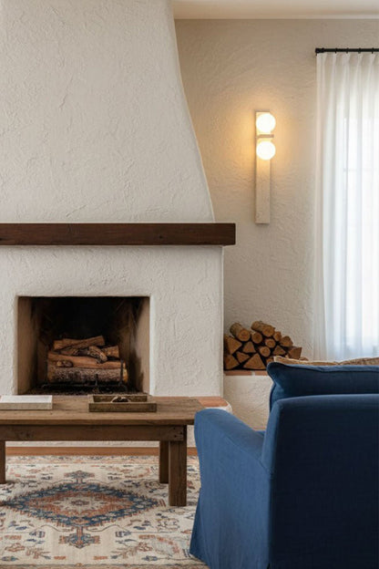 Asymmetrical Travertine Wall Sconce - view 6 | everlamps