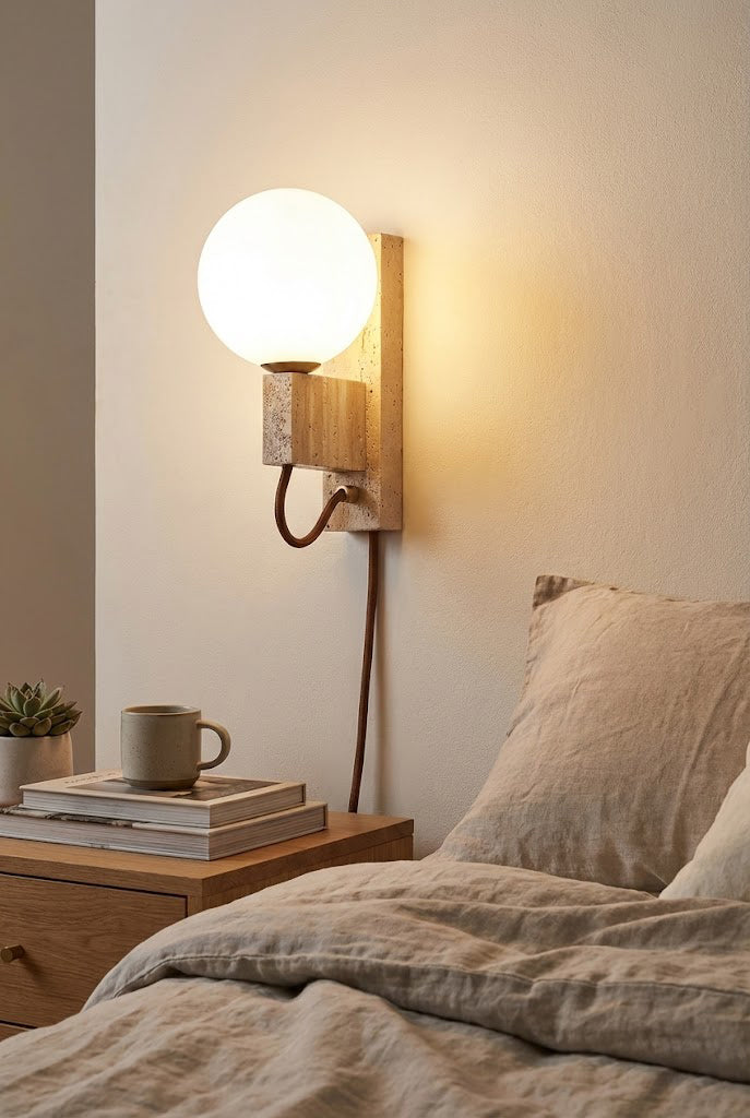Atlas Globe Wall Sconce - view 2 | everlamps