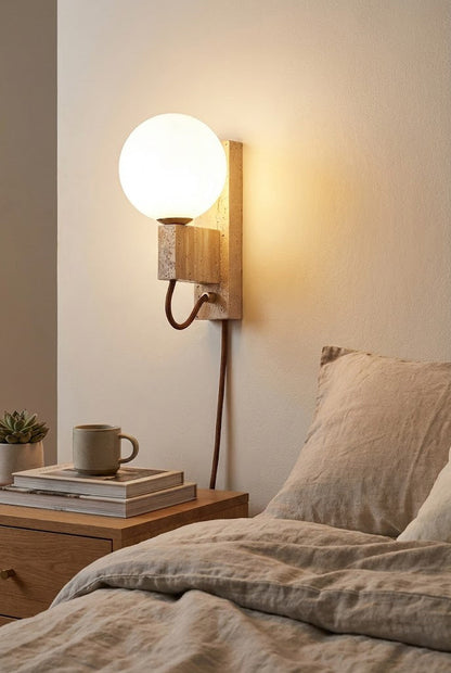 Atlas Globe Wall Sconce - view 2 | everlamps