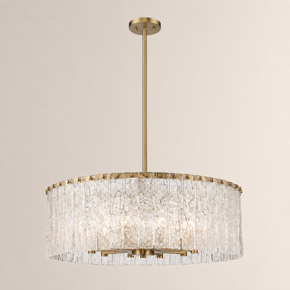 Aura Round Glass Chandelier 27”D 32“D