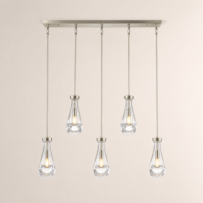 Aurelia Rain Linear Rod Chandelier 36'W