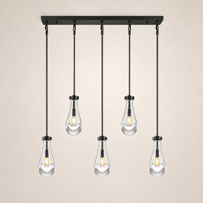 Aurelia Rain Linear Rod Chandelier 36'W
