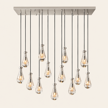 Aurelia Rain Linear Chandelier 54'W