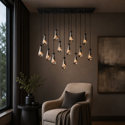 Aurelia Rain Linear Chandelier 54'W