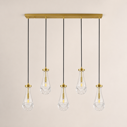Aurelia Rain Linear Cord Chandelier 36'W