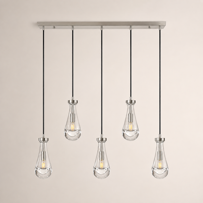 Aurelia Rain Linear Cord Chandelier 36'W