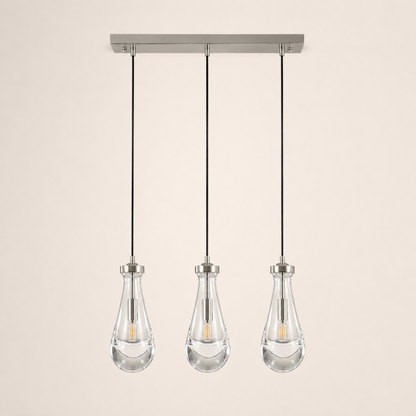 Aurelia Rain Linear Rod Chandelier 22'W
