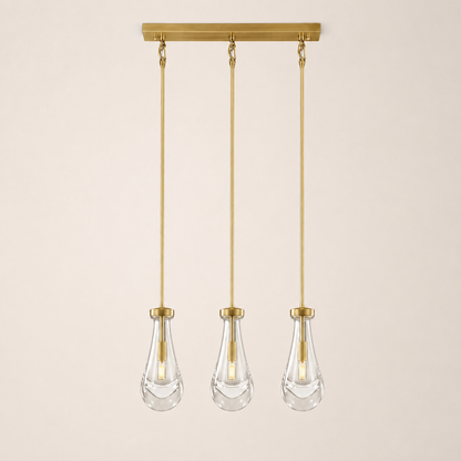 Aurelia Rain Linear Rod Chandelier 22'W