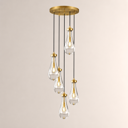 Aurelia Rain Round Chandelier 14"D