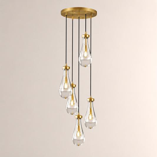 Aurelia Rain Round Chandelier 14"D