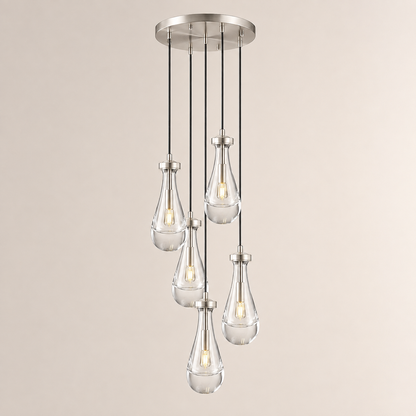 Aurelia Rain Round Chandelier 14"D