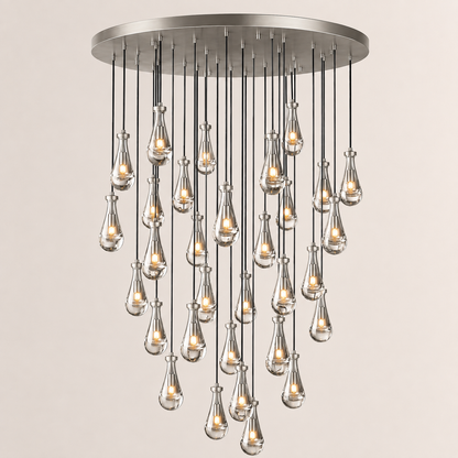 Aurelia Rain Round Chandelier 60“D
