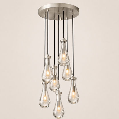 Aurelia Rain Round Chandelier 18"D