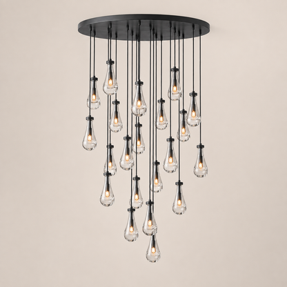 Aurelia Rain Round Chandelier 47“D
