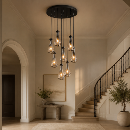 Aurelia Rain Round Chandelier 60“D