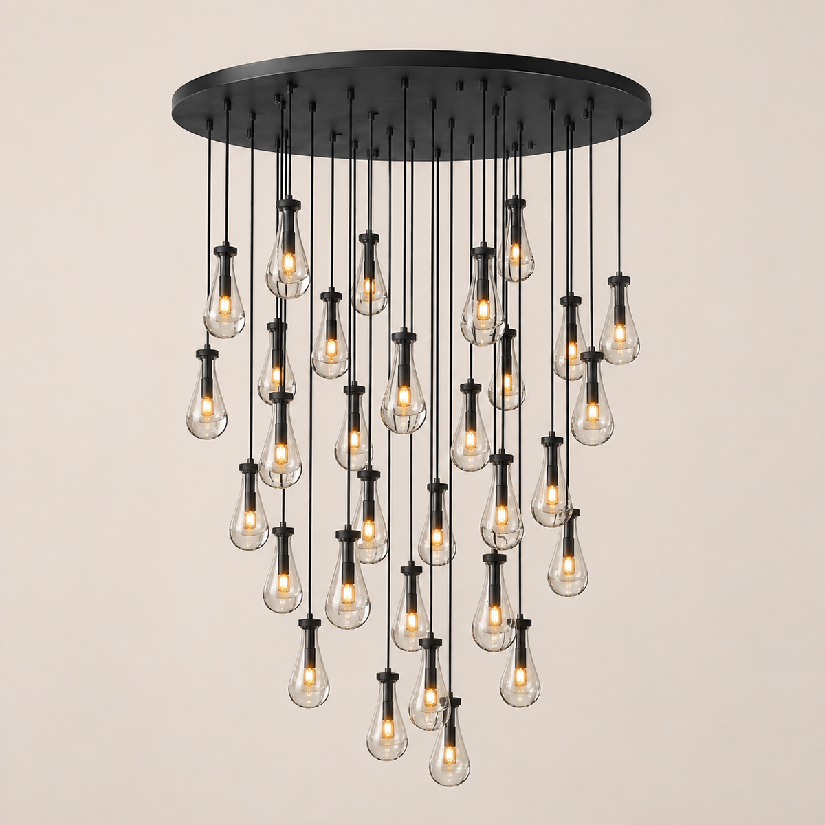 Aurelia Rain Round Chandelier 60“D