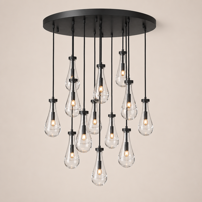 Aurelia Rain Round Chandelier 36“D
