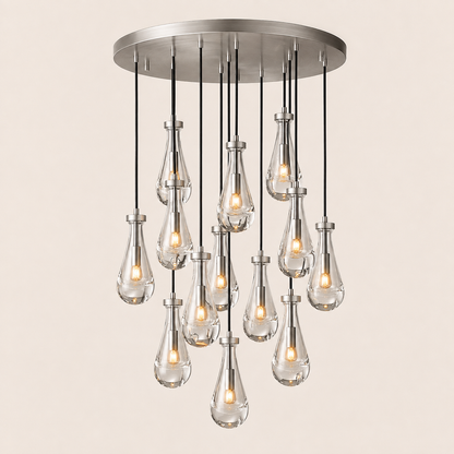 Aurelia Rain Round Chandelier 36“D