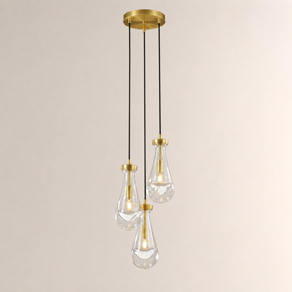 Aurelia Rain Round Cord Chandelier 8"D