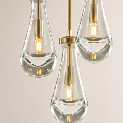 Aurelia Rain Round Cord Chandelier 8"D