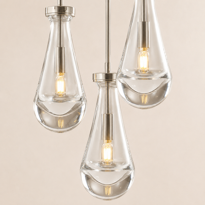 Aurelia Rain Round Cord Chandelier 8"D