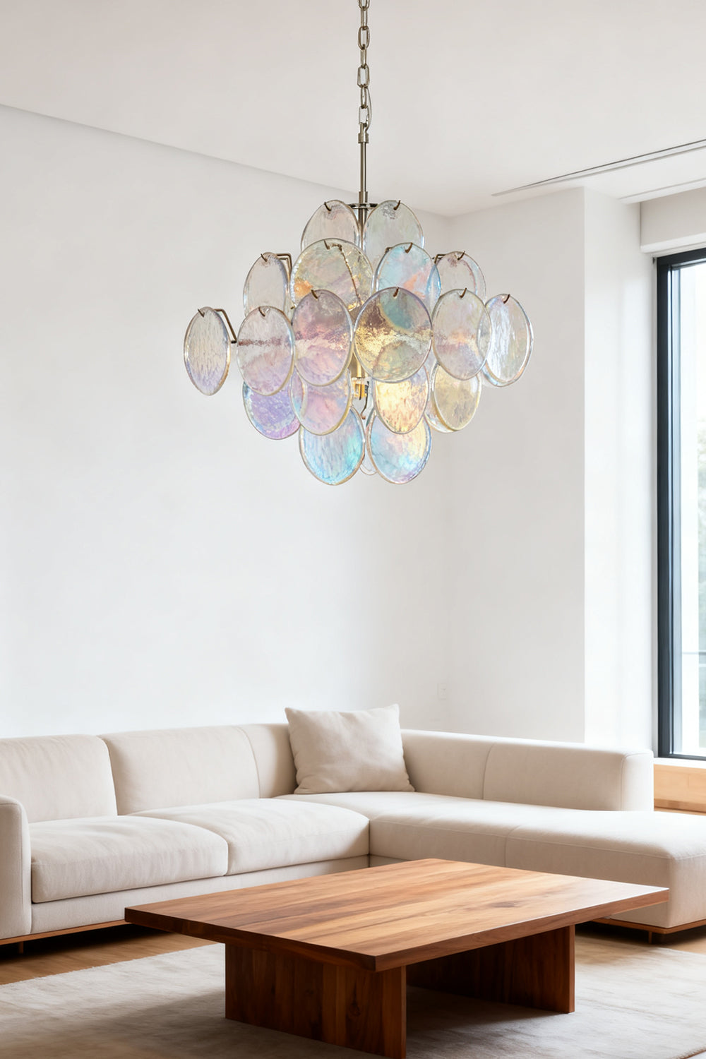 Aurelia Lridescent Art Chandelier - view 7 | everlamps