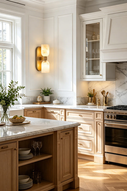 Aurelian Alabaster Wall Light for Kitchen | vexa lamps