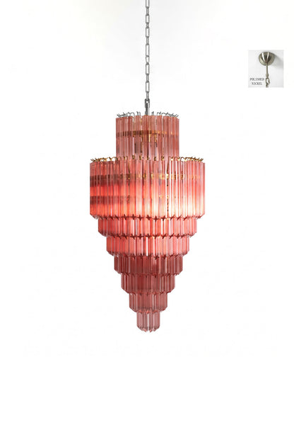 Aurora Cascade Glass Chandelier  Samu  Lamp