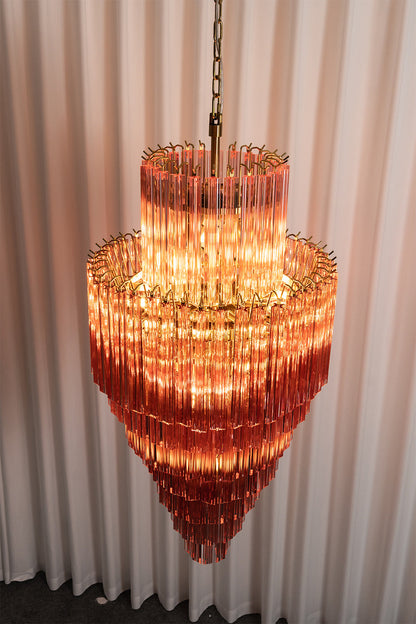 Aurora Cascade Glass Chandelier | detail | Samu  Lamp