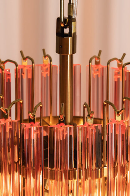 Aurora Cascade Glass Chandelier | detail | Samu  Lamp