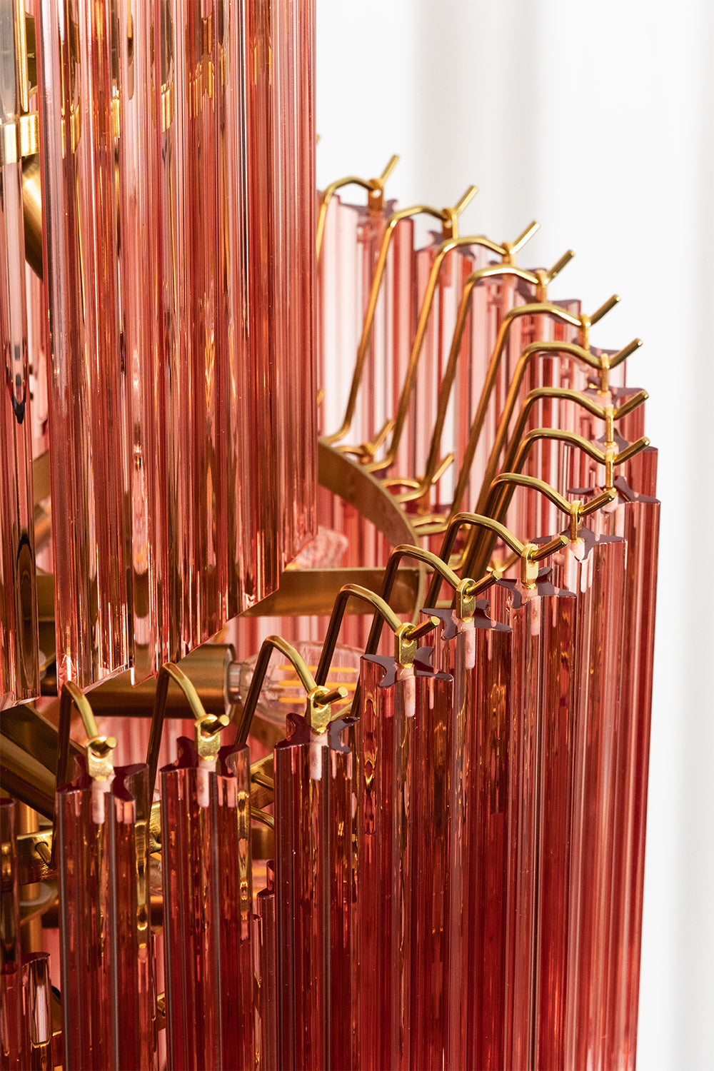 Aurora Cascade Glass Chandelier | detail | Samu  Lamp
