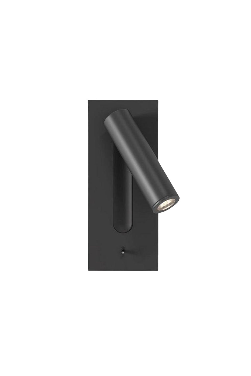 Axial Pivot Folding LED Wall Lamp designed for stylish bedside illumination with a sleek black finish.
