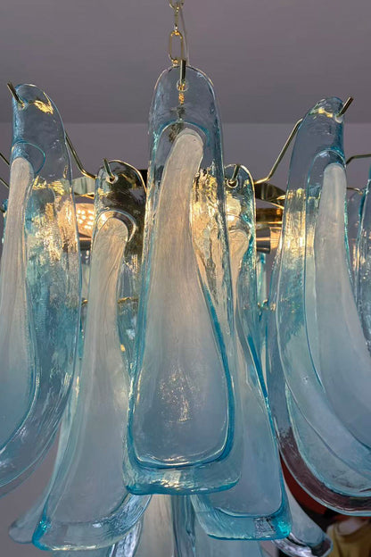 Azurea Petal Glass Chandelier |Glass detail | Samu  Lamp