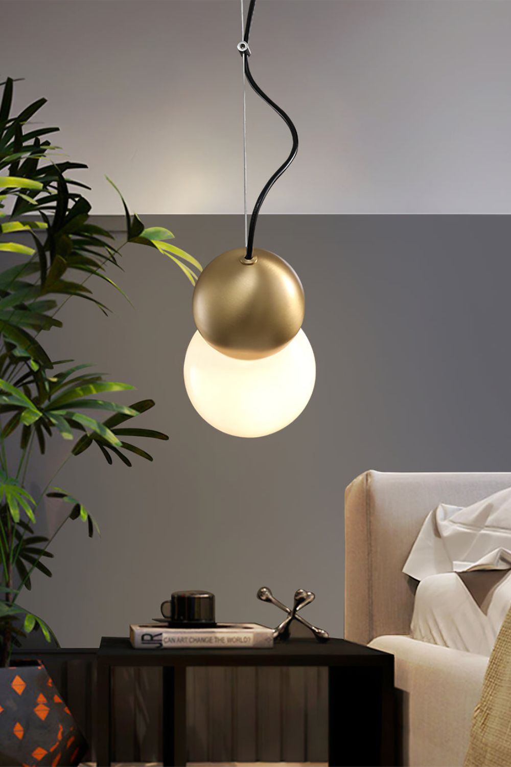 Ball Brass Pendant Lamp - everlamps