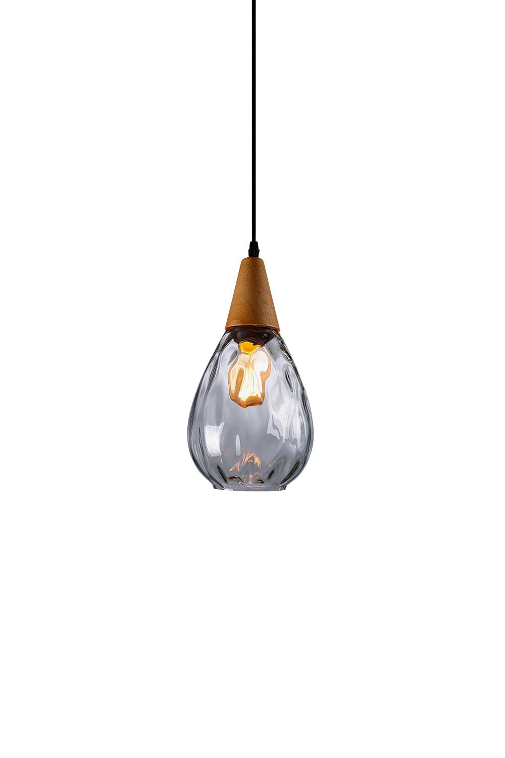 Besnier Rippled Glass Pendant Light | everlamps